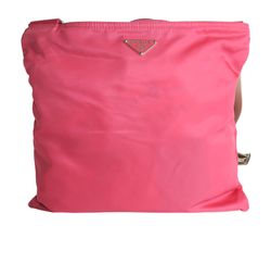 Prada Oversized Messenger, Nylon, Pink, MII, DB, 3*